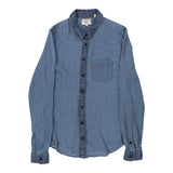 Levis Denim Shirt - XS Blue Cotton