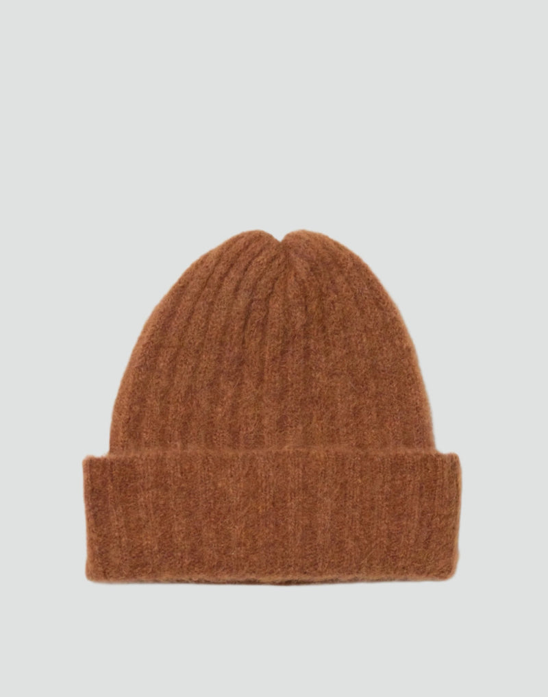 Alpaca Chunky Wool Rib Beanie