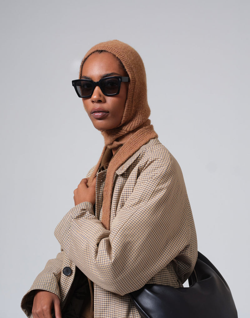 Alpaca Wool Tie Balaclava