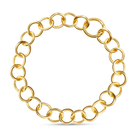 Daphne Thick Gold Chain Choker Necklace