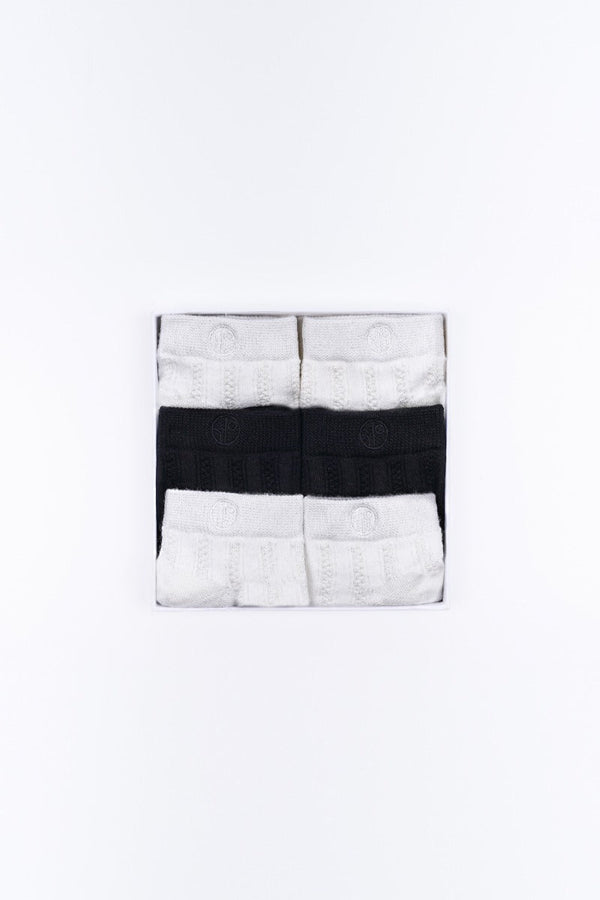 Ankle Socks - 2 White & 1 Black