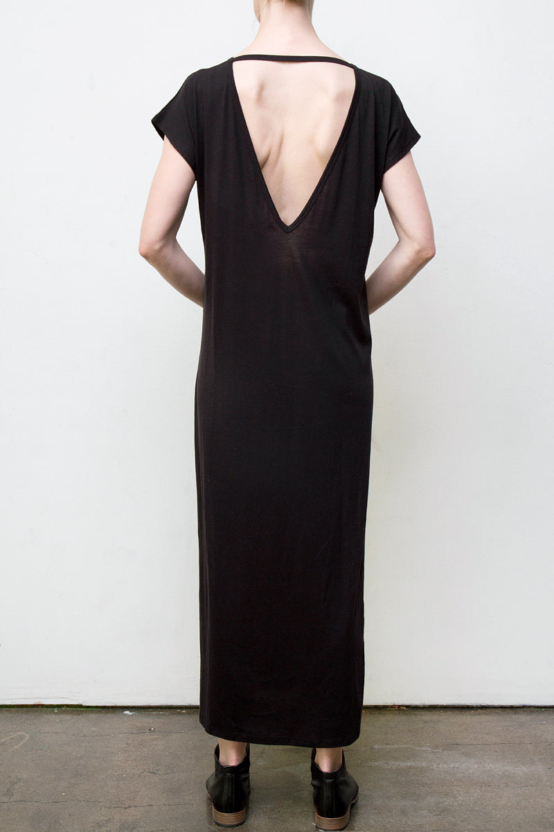 Maxi V-Back Dress - Organic Cotton