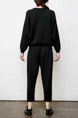 Mimi Hand-Loomed Knit Set - Black