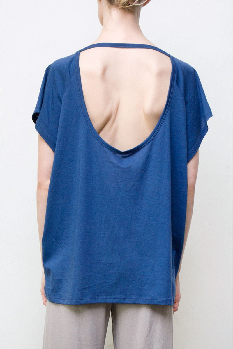 U-Back Top - Organic Cotton - Blue