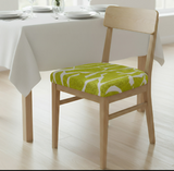 Anyseat Chair Cover Gold and White Crack Linear Design Stretch Seat Cover for Home Dinning Kitchen Washable Removable