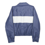 BRONCO Mens Blue & White Track Jacket M Polyester Blend Zip Casual