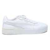 PUMA Cali Women's White Leather Low Top Trainers UK 7.5 Casual Sneakers
