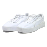 PUMA Cali Women's White Leather Low Top Trainers UK 7.5 Casual Sneakers