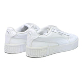 PUMA Cali Women's White Leather Low Top Trainers UK 7.5 Casual Sneakers