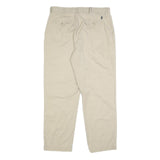 POLO RALPH LAUREN Mens Cotton Beige Regular Straight Trousers W34 L30 Classic