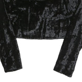 SPORTALM Womens Black Velvet Blazer Tailored Jacket M Polyester Blend Button