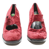 PASITO Womens Mary Jane Heels Red Synthetic UK 3.5 Classic Comfortable Stylish