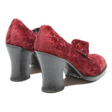 PASITO Womens Mary Jane Heels Red Synthetic UK 3.5 Classic Comfortable Stylish