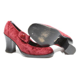 PASITO Womens Mary Jane Heels Red Synthetic UK 3.5 Classic Comfortable Stylish