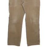 DICKIES Mens Cotton Blend Beige Regular Fit Straight Leg Trousers W36 L30
