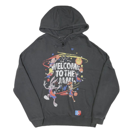 SPACE JAM Mens Black Welcome To The Jam Pullover Hoodie M Cartoon Print