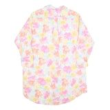 LAUREN RALPH LAUREN Womens Cream Floral Day Cotton Blend Shirt Dress M Casual