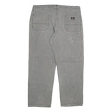 DICKIES Mens Jeans Grey Regular Straight Denim W40 L30 Workwear Utility