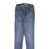 LEVI'S 721 Womens Slim Blue Denim Medium Wash W27 L30 Stretch Cotton Blend Jeans