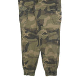 AMERICAN BAZI Boys Cotton Blend Camouflage Slim Cargo Trousers W26 L27