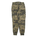 AMERICAN BAZI Boys Cotton Blend Camouflage Slim Cargo Trousers W26 L27