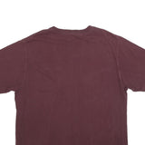 CARHARTT Mens Maroon Pocket T-Shirt L Cotton Short Sleeve Crew Neck Workwear