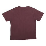CARHARTT Mens Maroon Pocket T-Shirt L Cotton Short Sleeve Crew Neck Workwear