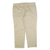 DICKIES Mens Cotton Blend Beige Regular Fit Straight Leg Trousers W40 L30