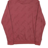 ADIDAS Mens Red Pullover Hoodie M Cotton Blend Casual Sportswear