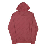 ADIDAS Mens Red Pullover Hoodie M Cotton Blend Casual Sportswear