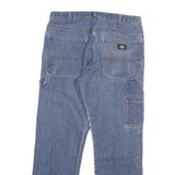 DICKIES Mens Jeans Blue Relaxed Straight Denim Medium W34 L29 Workwear Zip