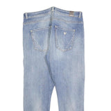 GUESS Womens Jeans Blue Slim Skinny Denim Medium W30 L26 Distressed Zip