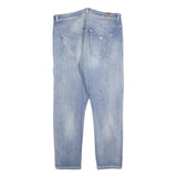 GUESS Womens Jeans Blue Slim Skinny Denim Medium W30 L26 Distressed Zip