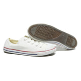 CONVERSE Chuck Taylor All Star Womens Low Top Trainers White Canvas UK 5.5