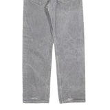 LEVI'S 501 Mens Jeans Grey Regular Straight Denim Stone Wash W32 L28 Button