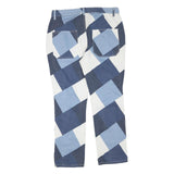 COWBOY STARS Womens Regular Blue Denim Cotton Blend Jeans W38 L30 Patchwork