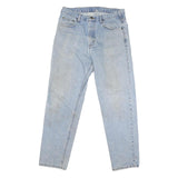 CARHARTT Mens Regular Fit Light Blue Denim Jeans W34 L31 Zip Closure