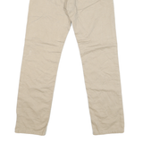 LEVI'S Mens Cotton Blend Beige Classic Straight Trousers W28 L28 Zip Closure