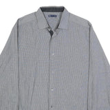 GAP Mens Grey Cotton Long Sleeve Shirt M Classic Fit Casual Formal