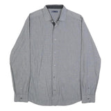 GAP Mens Grey Cotton Long Sleeve Shirt M Classic Fit Casual Formal