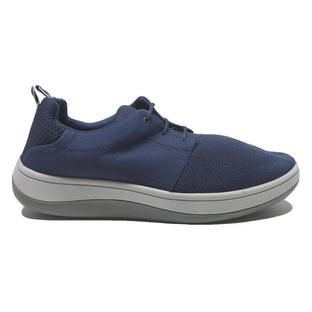 CLARKS Mens Navy Blue Synthetic Low Top Trainers UK 9.5 Comfortable Casual Wear