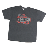 JERZEES Mens Grey Wapakoneta Redskins Football Graphic T-Shirt XL Short Sleeve