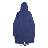 LEVI'S Womens Blue Cotton Outdoor Jacket S Hooded Zip Casual Lightweight