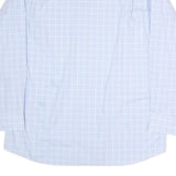TOMMY HILFIGER Mens Blue & White Check Shirt XL Classic Cotton Long Sleeve