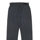 BOSS Mens Cotton Blend Black Regular Straight Trousers W30 L29 Smart Casual