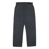 BOSS Mens Cotton Blend Black Regular Straight Trousers W30 L29 Smart Casual