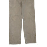 CARHARTT Mens Cotton Blend Beige Regular Straight Trousers W32 L30 Workwear