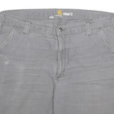 CARHARTT Mens Shorts Grey Relaxed Fit Cotton Blend 3XL W40 Workwear Casual