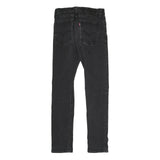 LEVI'S Womens Slim Black Denim Slim Jeans W26 L28 Stretch