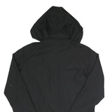 BURBERRY Womens Black Hooded Zip Jacket UK 12 Polyester Blend Plain Casual